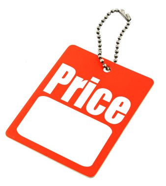 Price tag with copy space clipart