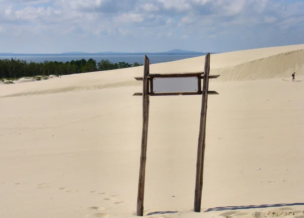 Empty desert sign post — Stock Photo, Image