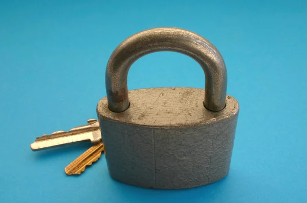 Padlock and keys — Stock Photo, Image