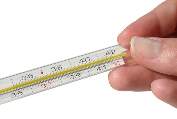 Термометр - изолированный — стоковое фото
