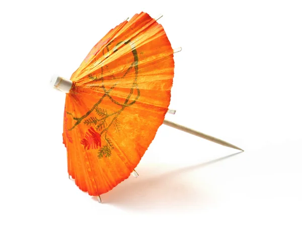 Paraguas naranja cóctel — Foto de Stock