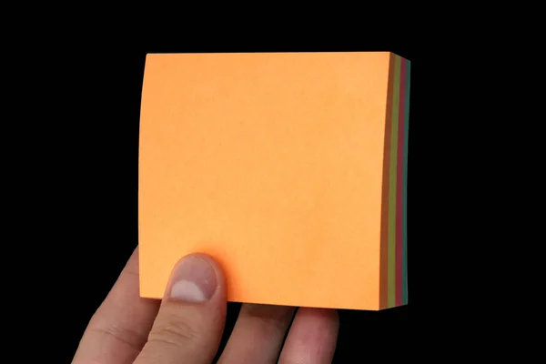 Boş kağıt levha holding — Stok fotoğraf