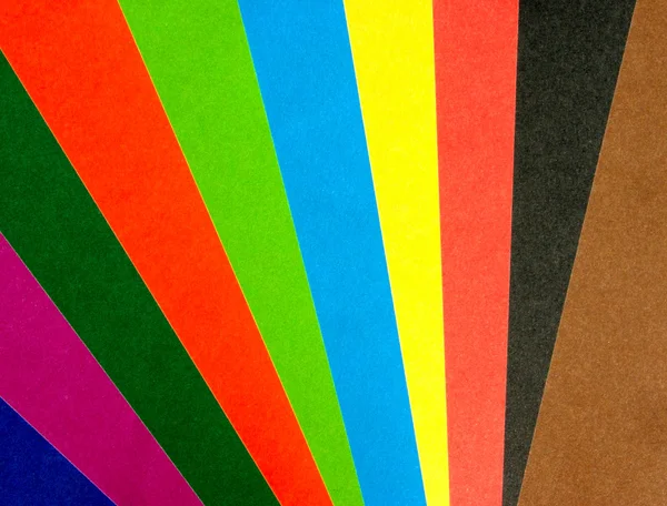 Papper rainbow fan — Stockfoto