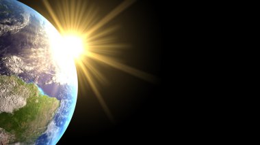 Light on the earth clipart