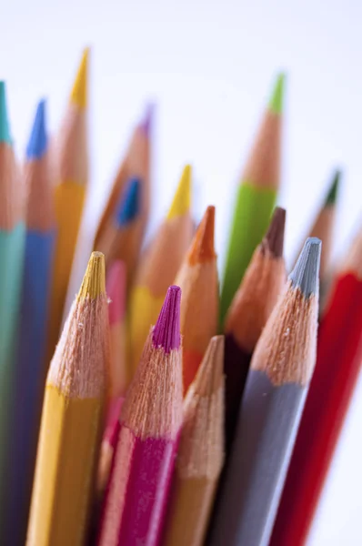 Färgade pennor — Stockfoto