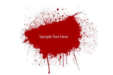 Blood splat clipart