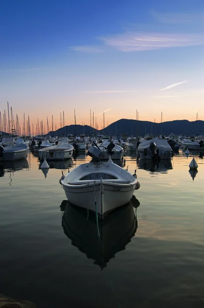 stock image Harbour in the sunset