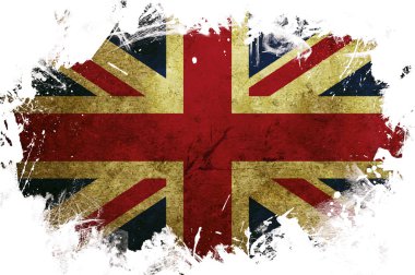 Great Britain flag paint clipart