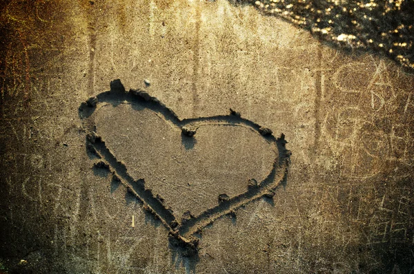 Μια καρδιά στην άμμο — Φωτογραφία Αρχείου