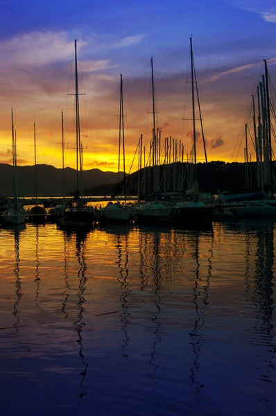 Porto al tramonto — Foto Stock