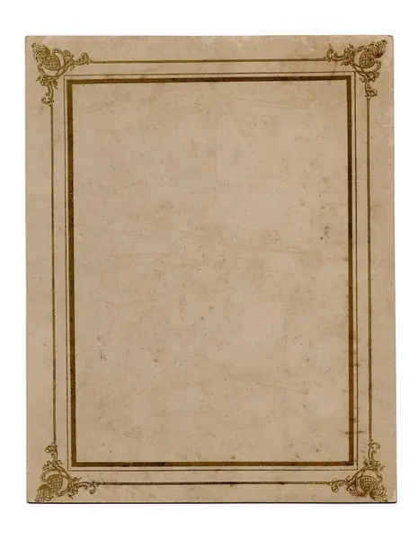 Старий папір з рамкою — стокове фото