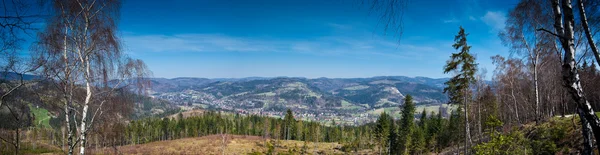 Panorama vom Gipfel des Berges — Stockfoto