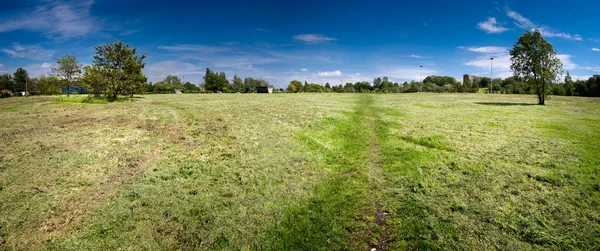 Campo verde panorama — Foto de Stock