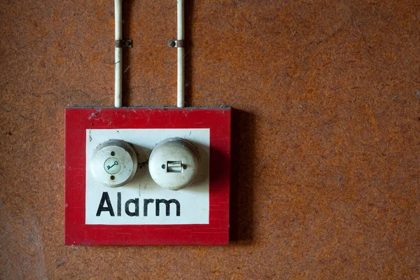 Botão de alarme — Fotografia de Stock