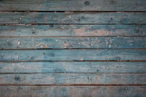 Oude blauwe houten muur — Stockfoto