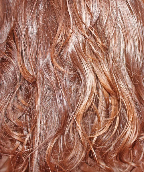 Sfondo dei capelli castani ondulati — Foto Stock