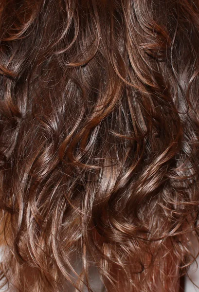 Background of wavy hair brunette — Stock Photo, Image