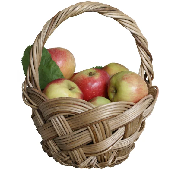 stock image Basket wiht apples