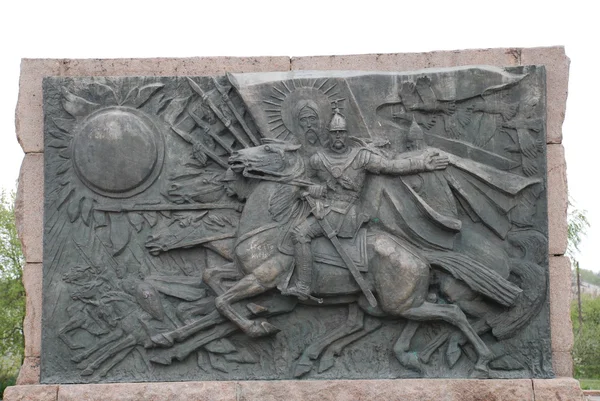 Памятник знаменитому украинцу — стоковое фото