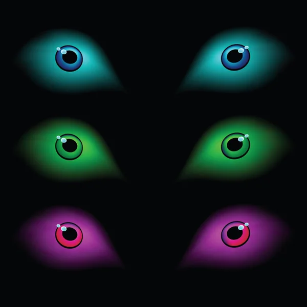 Многоцветные глаза — стоковый вектор