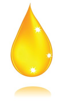 Golden tear clipart