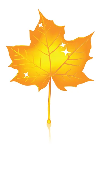 Золотой лист — стоковый вектор