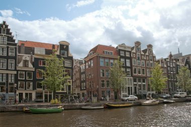 A channel in Amsterdam clipart