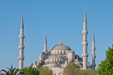 The Minarets of the Blue Mosque, Istanbul clipart