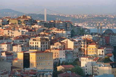 İstanbul günbatımı panorama