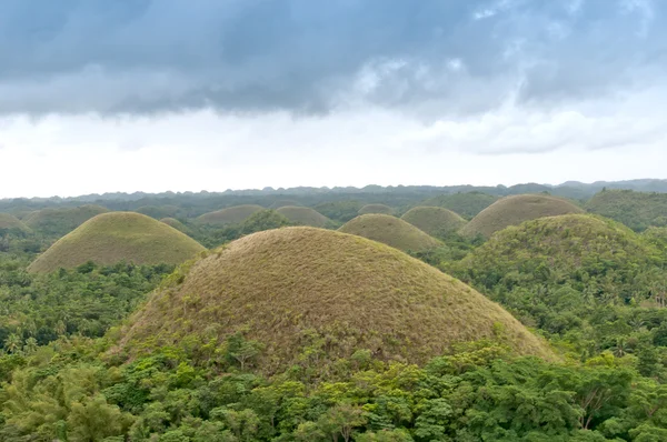 Chocolate hills in Bohol — Stock Photo, Image