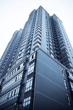 Modern apartments building clipart