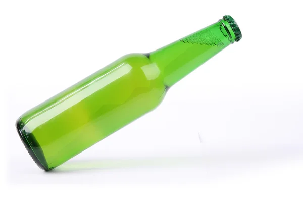 Slanted beer bottle — Stock Photo, Image