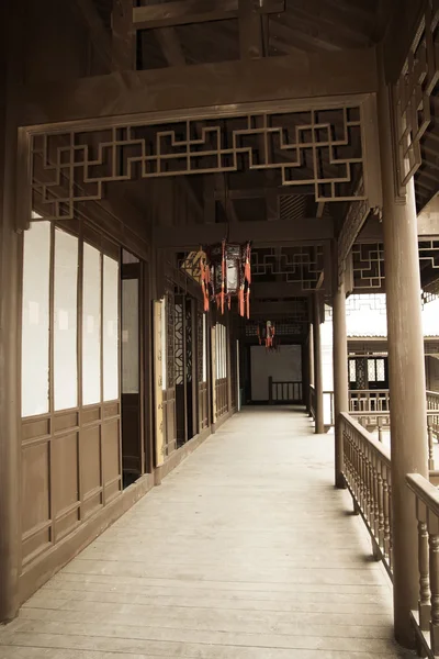 Κινεζική παραδοσιακή διάδρομο — Φωτογραφία Αρχείου
