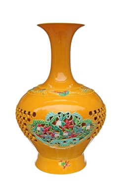 Hollow porcelain vase clipart