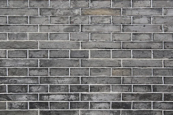 Vintage black brick wall — Stock Photo, Image