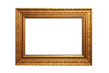 Gold picture frame clipart