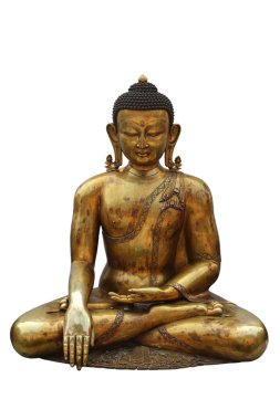 Gold buddha statue clipart