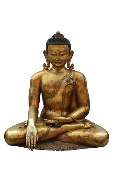 Zlatá socha Buddhy — Stock fotografie