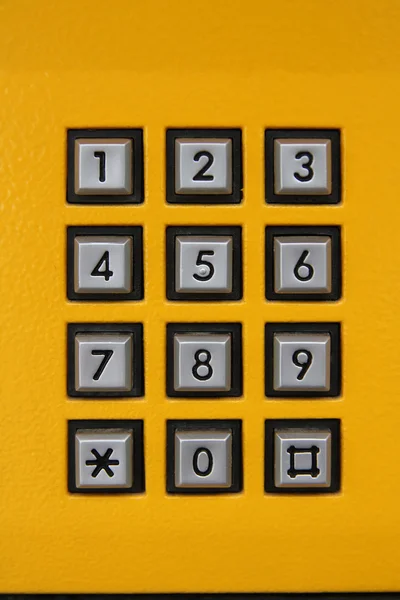 Schlüssel für Telefonnummern — Stockfoto