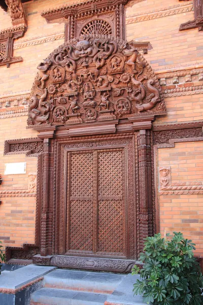 stock image Nepal wooden door