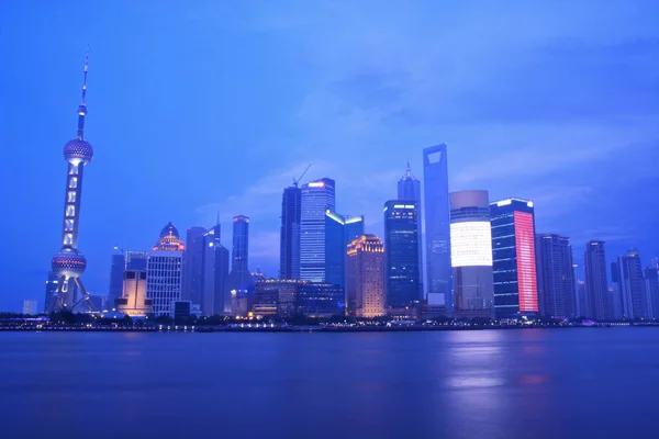 Shanghái de noche — Foto de Stock