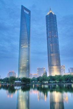 Skyscrapers in shanghai clipart