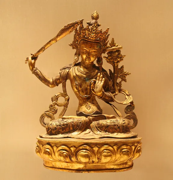 Standbeeld van manjusri (monju) — Stockfoto