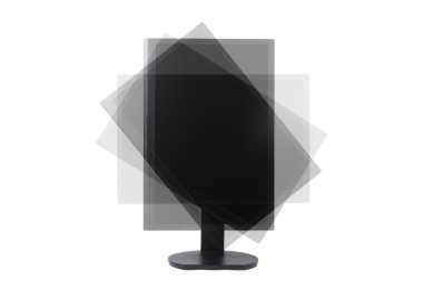 Rotatable lcd monitor clipart