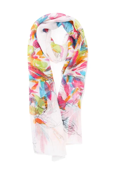 Colored silk scarf — Stock Photo, Image