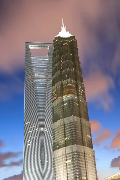 랜드마크 건물에 상하이, 중국 — 스톡 사진