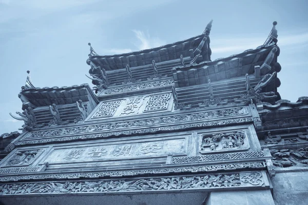 Kinesisk tradition inredda gatehouse — Stockfoto
