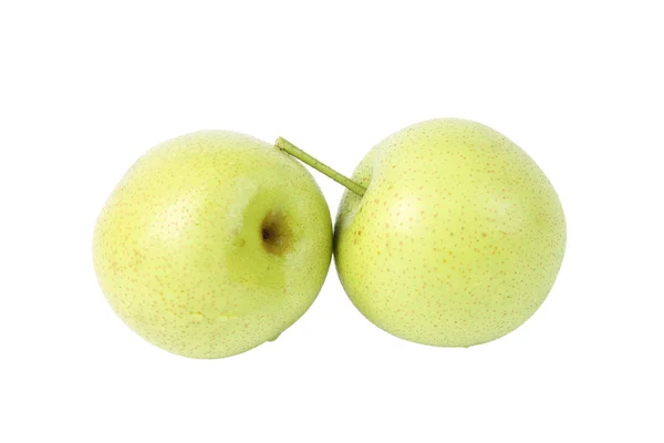 2 つの緑の梨 — ストック写真