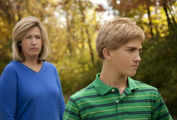 stock image Mother and Son at Odds