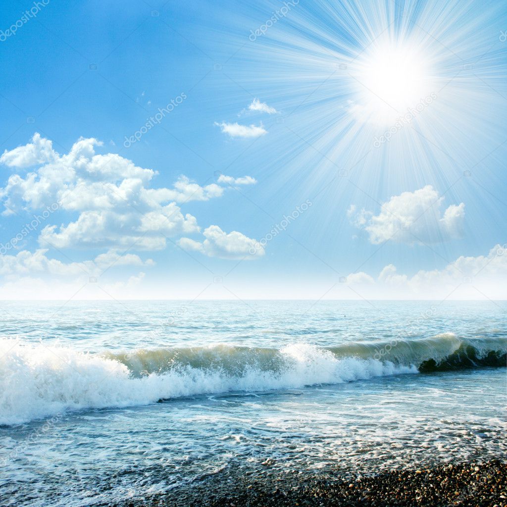 Sunlight on the beach